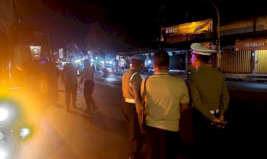 Polisi-Bersama-TNI-Gelar-Patroli-Gabungan-Skala-Besar,-Suroan-di-Tulungagung-Kondusif