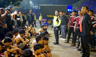 Polres-Malang-Amankan-Pulihan-Remaja-yang-Terjaring-Razia-Balap-Liar