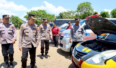 Tim-Logistik-Polda-Jatim-Cek-Ranmor-Dinas-Polresta-Banyuwangi,-Pastikan-Kesiapan-Pengamanan-Pilkada-2024