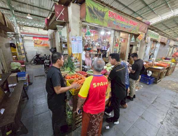 Jelang Ramadhan Satgas Pangan Polres Gresik Sidak Pasar