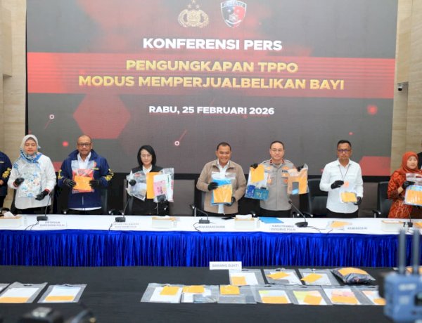Polri Bongkar Jaringan Nasional Perdagangan Bayi 12 Tersangka Ditangkap dan 7 Bayi Diselamatkan