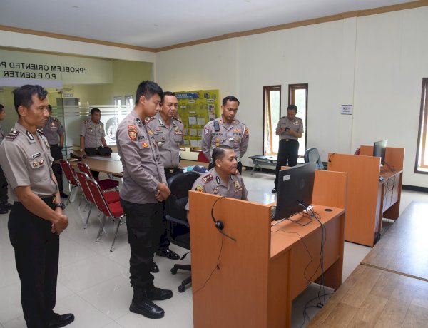 Pelayanan Publik Jadi Prioritas, Kapolres Bondowoso Monitoring Kesiapan Polsek Jajaran