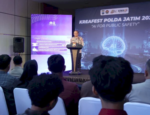 Hari Bhayangkara ke -80 Polda Jatim Dorong Pemanfaatan AI untuk Keamanan Publik Melalui KREAFEST 2026
