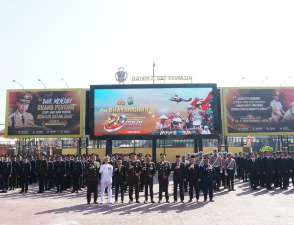Upacara Hari Bhayangkara ke-80, Polresta Sidoarjo Teguhkan Komitmen Melayani Masyarakat