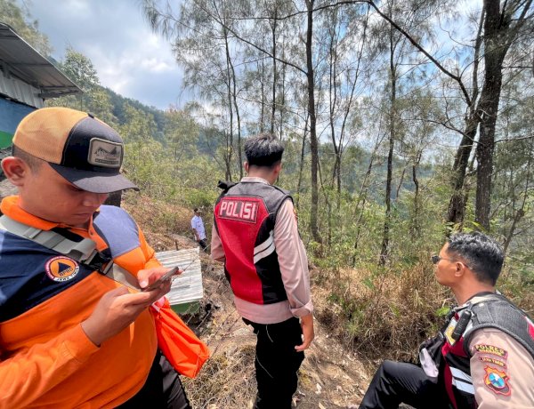 Polres Nganjuk Siagakan Personel Pasca-Karhutla Gunung Wilis, Antisipasi Bara Api Kembali Muncul