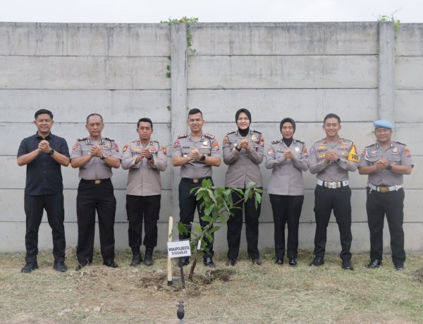 Sidoarjo Asri Sejuk  Green Policing Polresta Sidoarjo, Wujudkan Lingkungan Kerja yang Asri