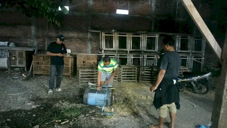 Polsek-Waru-Tindak-Lanjuti-Aduan-Arena-Sabung-Ayam-di-Desa-Berbek