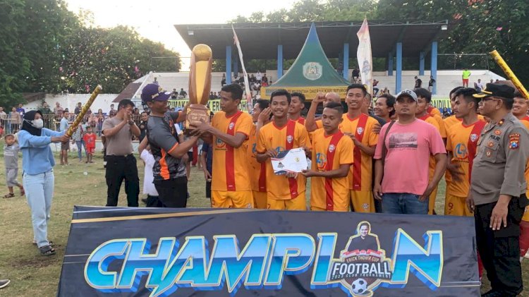 RADO FC Binaan Polres Situbondo Juarai Turnamen Sepak Bola Erick Thohir Cup 2023