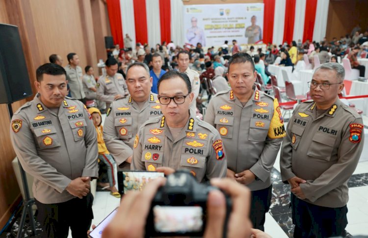 Rakorbin SSDM Polri, Biro SDM Polda Jatim Gelar Bakti Sosial dan Kesehatan Gratis