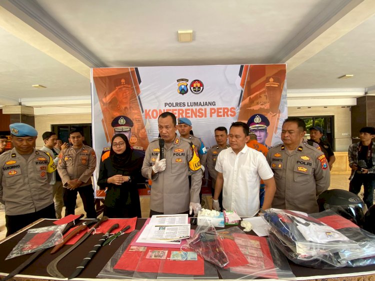 Polres lumajang Berhasil Amankan Komplotan Curanmor 33 TKP