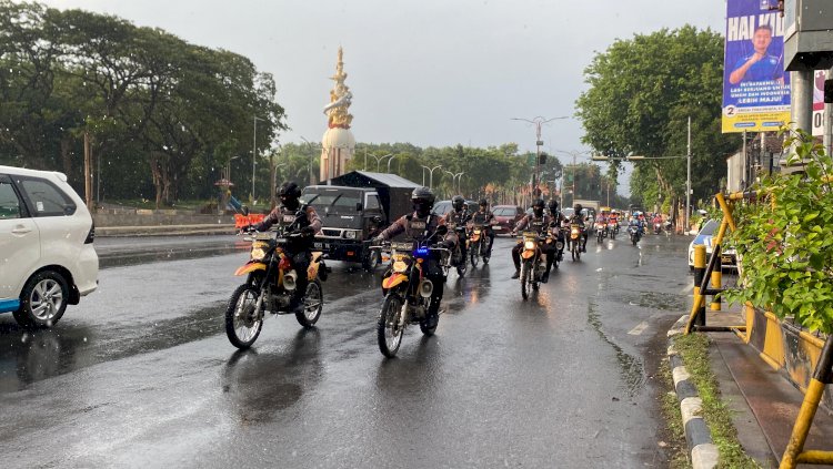 Jelang Pemilu 2024 Personel Gabungan Patroli Kota Sidoarjo