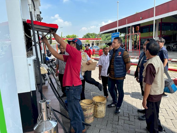 Jelang Lebaran, Polresta Sidoarjo Cek Sejumlah SPBU