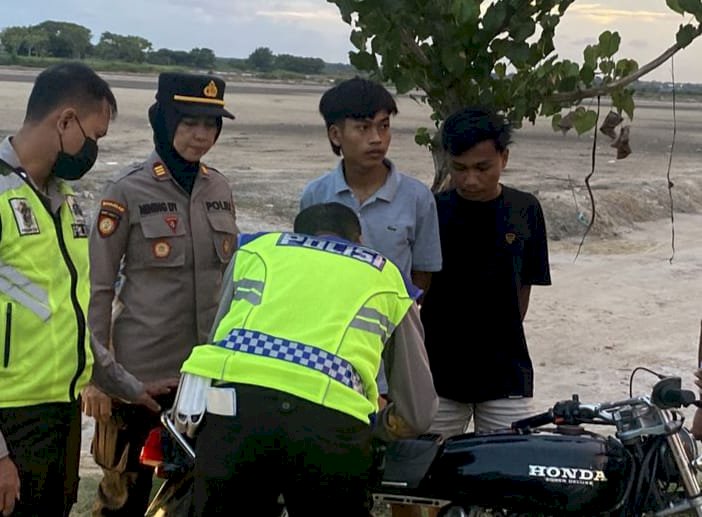 Polisi Amankan 13 Motor Knalpot Tidak Sesuai Spektek di Pamekasan