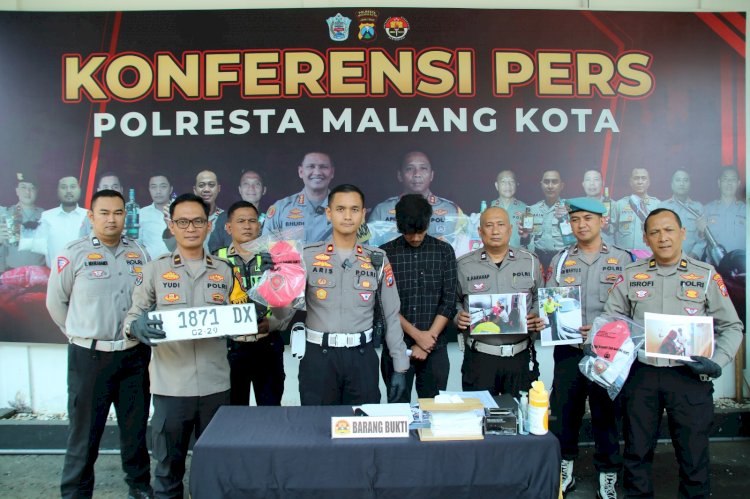 Kurang dari 7 Jam, Polisi Berhasil Amankan Tersangka Tabrak Lari Petugas Kebersihan Kota Malang