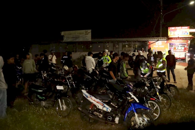 Polres Pacitan Amankan 29 Motor Diduga Balapan Liar