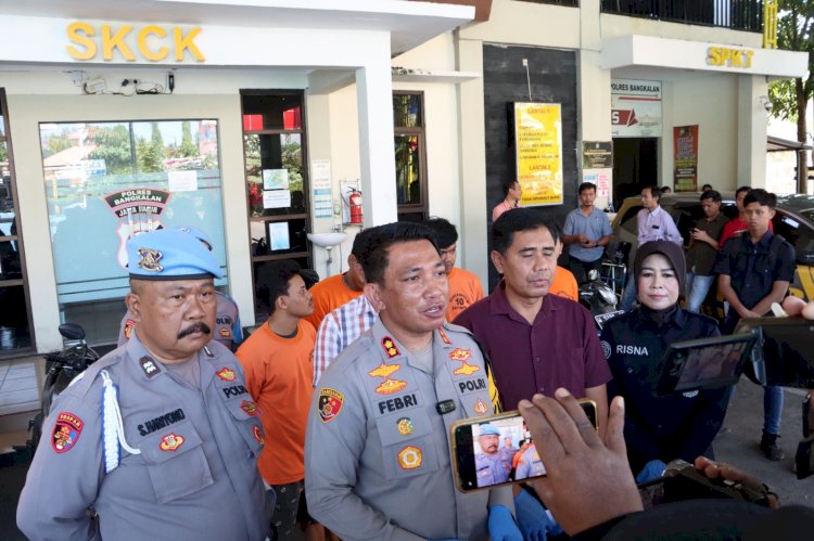 Polres Bangkalan Berhasil Amankan 4 orang Komplotan Curanmor Spesialis Kantor dan Pertokoan