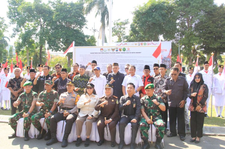 Polres Kediri Kota Gelar Deklarasi Damai Wujudkan Pilkada 2024 Sejuk dan Kondusif