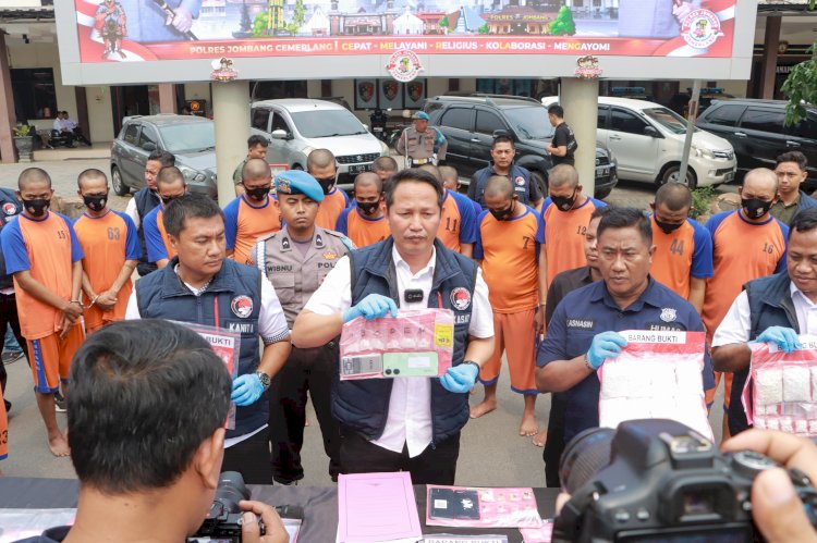 Operasi Tumpas Narkoba Semeru 2024, Polres Jombang Berhasil Amankan 30 Orang Diduga Pengedar dan Bandar