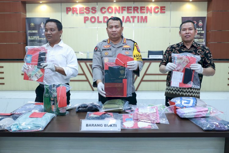 Polda Jatim Berhasil Ungkap Kasus TPPO Modus Panti Pijat