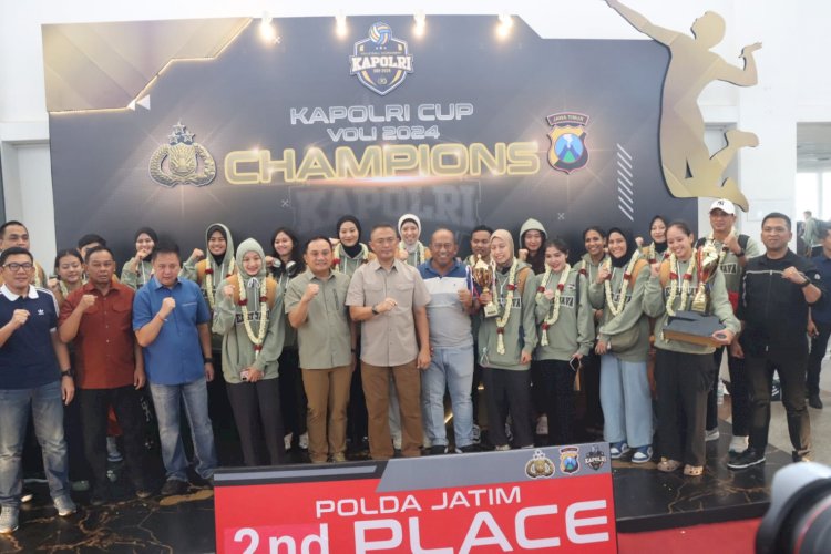 Tim Voli Putra Polda Jatim Juara Kapolri Cup 2024, Usai Kalahkan Tim Polda Jabar Skor 3-1