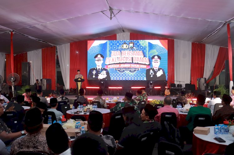 Cooling System, Polres Jember Gelar Doa Bersama dan Deklarasi Damai Pilkada 2024