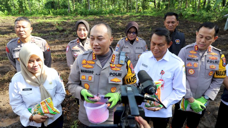 Polresta Malang Kota Tanam Jagung Varietas Unggul, Komitmen Dukung Program Food Estate Untuk Swasembada Pangan