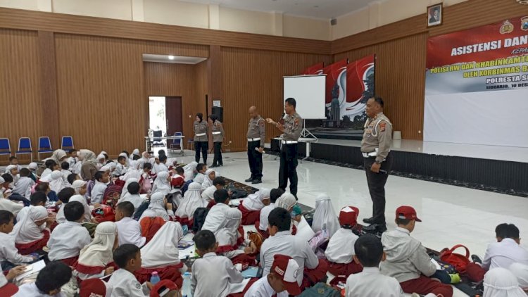 Satlantas Polresta Sidoarjo Edukasi Tertib Lalu Lintas Pelajar SD